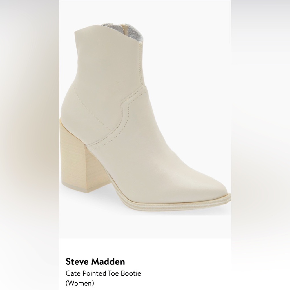 Steve Madden Cate Bone Leather Boots